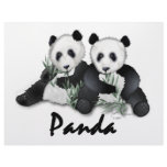 Giant Panda Bears Customized Letterhead
