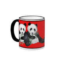 Giant Panda Bears mugs by Paintedlynx Giant Panda Bears mugs