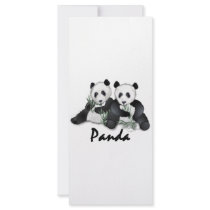 Giant Panda Bears Custom Rack Card