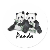 Giant Panda Bears stickers
