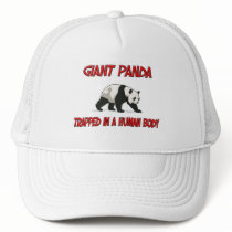 Giant Panda trapped in a human body hats by AnimalShirts Giant Panda trapped in a human body hats