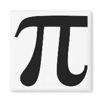 Giant "Pi" Symbol Refrigerator Magnet