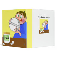 Giant Pill, My Medical Binder binder