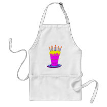 Giant Pink Birthday Cake aprons