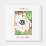 'Giant Poppy' Magnet