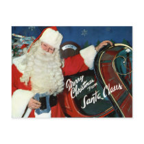 Giant-Post Card - Merry Christmas from Santa postcards