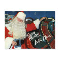 Giant-Post Card - Merry Christmas from Santa postcards by chasbergeman Giant-Post Card - Merry Christmas from Santa postcards