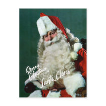 Giant-Post Card - Merry Christmas from Santa postcards by chasbergeman Giant-Post Card - Merry Christmas from Santa postcards