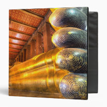 Giant reclining Buddha inside temple, Wat Pho, Binder