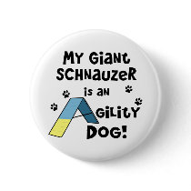 Giant Schnauzer Agility Dog buttons