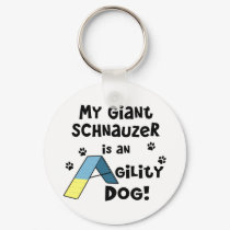 Giant Schnauzer Agility Dog keychains by MenagerieMayhem Giant Schnauzer Agility Dog keychains