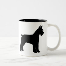 Giant Schnauzer (black) Mugs