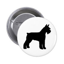 Giant Schnauzer (black) Pinback Button