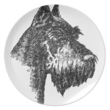 Giant-Schnauzer Dinner Plate