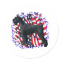 Giant Schnauzer Patriot stickers