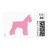 Giant Schnauzer (pink) Postage