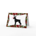 Giant Schnauzer Reindeer Christmas Card by MenagerieMayhem Giant Schnauzer Reindeer Christmas Card