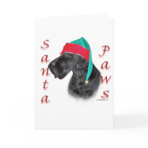 Giant Schnauzer Santa Paws cards