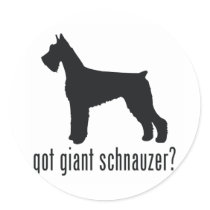 Giant Schnauzer Round Sticker