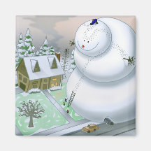 Giant Snowman Magnet