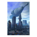 Giant Spacecraft Arrival Poster posters by MDKgraphics Giant Spacecraft Arrival Poster posters