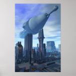 Giant Spacecraft Arrival Poster