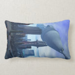 Giant Spacecraft Arrival Throw Pillows