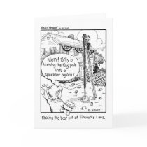 "Giant Sparkler" by Jim Kraft Greeting Card