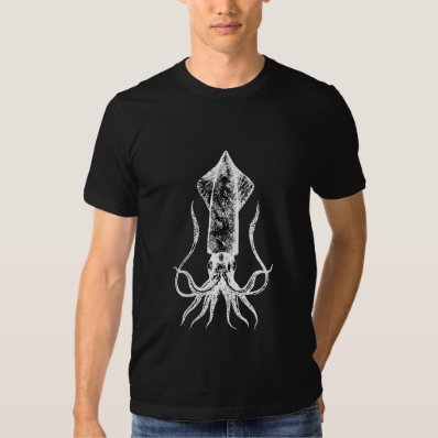 Giant Squid - Cthulu- Kracken Black T-shirt! T Shirts