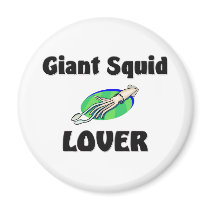 Giant Squid Lover magnets by AnimalShirts Giant Squid Lover magnets