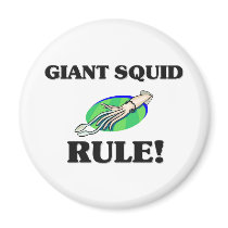 GIANT SQUID Rule! magnets by AnimalShirts GIANT SQUID Rule! magnets