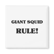 Giant Squid Rule magnets by AnimalShirts Giant Squid Rule magnets