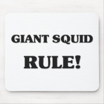 Giant Squid Rule mousepads by AnimalShirts Giant Squid Rule mousepads