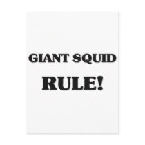 Giant Squid Rule postcards by AnimalShirts Giant Squid Rule postcards