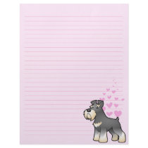 Giant/Standard/Miniature Schnauzer Love Personalized Letterhead