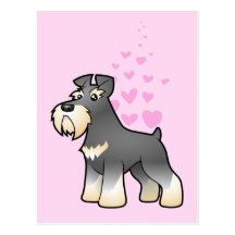 Giant/Standard/Miniature Schnauzer Love Post Cards