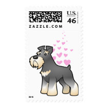 Giant/Standard/Miniature Schnauzer Love Postage Stamp