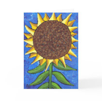 Giant Sunflower - greeting card by folkartblonde Giant Sunflower - greeting card