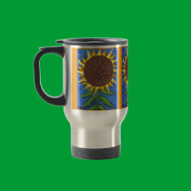 Giant Sunflower - travel mug mugs