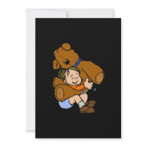 Giant Teddy Bear Hug Personalized Announcement