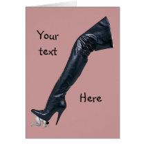 Giant Thigh High Boot Cards