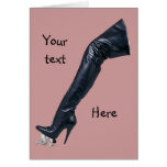 Giant Thigh High Boot Cards