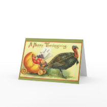 Giant Turkey Vintage Thanksgiving Art Cards