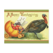 Giant Turkey Vintage Thanksgiving Art Cards Postcards