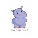 Giant 'Where Is Mah Bucket' Hippo Poster posters