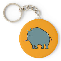 giant woolly tapir key chain
