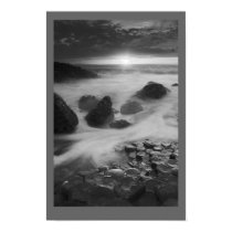 Giants Causeway at sunset posters