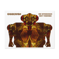GIBBERISH - obi spobeobak obit toboobo postcards by talisbird GIBBERISH - obi spobeobak obit toboobo postcards