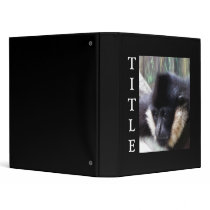 Gibbon Ape Pastel Vinyl Binder
