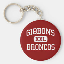 Gibbons - Broncos - Middle - Westborough Keychains